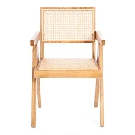 Кресло LOKI, дерево вяз/ротанг, Груша (№3), 50х50х84 см | изображение 4