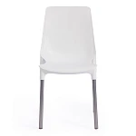 Стул GENIUS (mod 75), металл/пластик, 46x56x84cм, белый/ножки хром | изображение 4