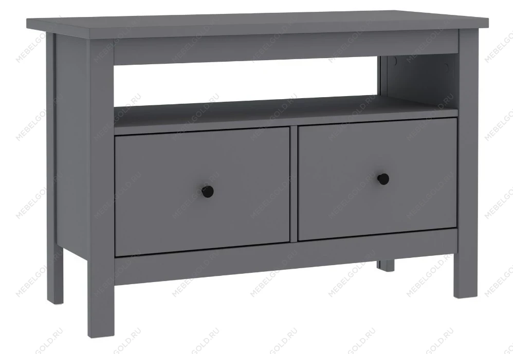 САГА тумба 2 ящика серая