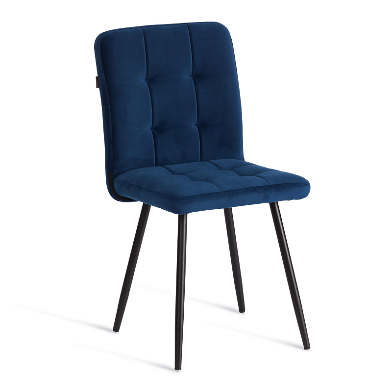 Стул обеденный Medeo, LT, велюр, Blue (синий), 45х56х89 см