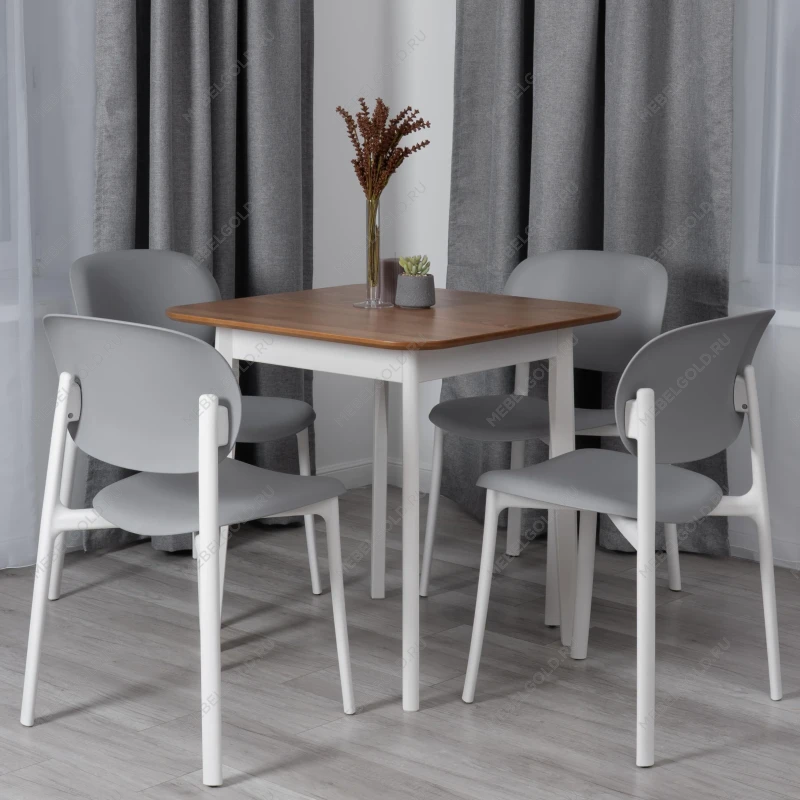 Стул ADORE (mod. XRB-1025), пластик, серый / белый (grey / white), 41 х 53 х 81,5 см | изображение 12