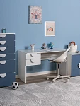Стол письменный детский Пикси 120х75х57, белый (робкий подснежник) | изображение 18