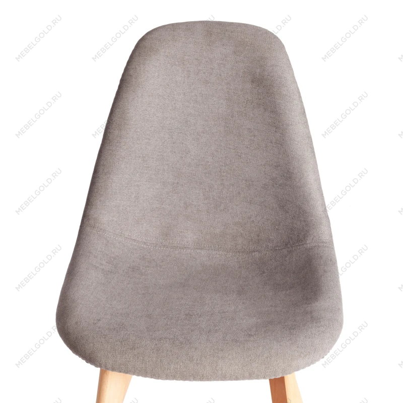 Стул CINDY SOFT (mod. C1021F1-1), фактурный велюр/дерево бук, 55 х 48 х 83 см, Серый LY1701-26 / натуральный | изображение 5