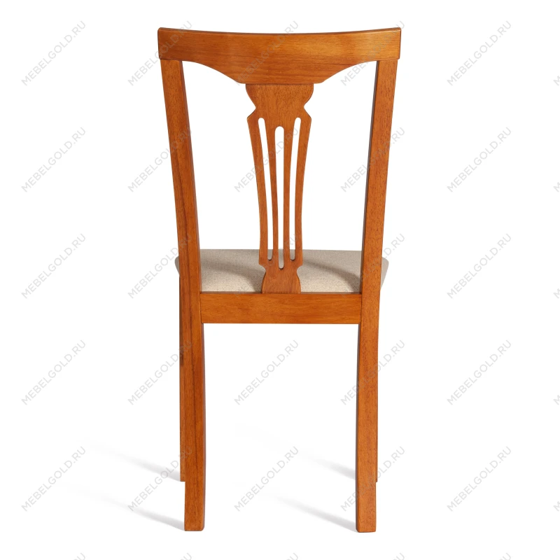 Стул - Гермес/Hermes, дерево гевея, 43х49х94см, Espresso, ткань бежевая (S178-4) | изображение 3