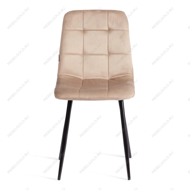 Стул CHILLY (mod. JSC-220), Велюр/металл, 44,5х52,5х88 см, Beige (бежевый) HLR8 / черный | изображение 3