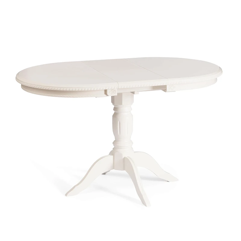 Стол STEFANO, бук, мдф, 100+30x80x77см, Ivory white | изображение 8