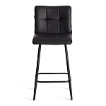 Полубарный стул Bari/Бари, экокожа, черный, 42х55х99 см | изображение 4