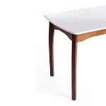 Стол CATERINA, бук, мдф, 100+30x70x75, коричневый, белый | изображение 8