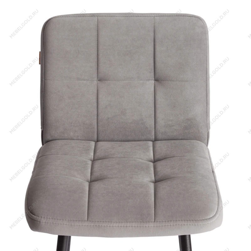 Полубарный стул Medeo/Медео, велюр, серый, 29, 42х56х102 см | изображение 5