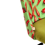 Кресло MELODY, ткань/флок, олива, Botanica 03 pepper/23 | изображение 6