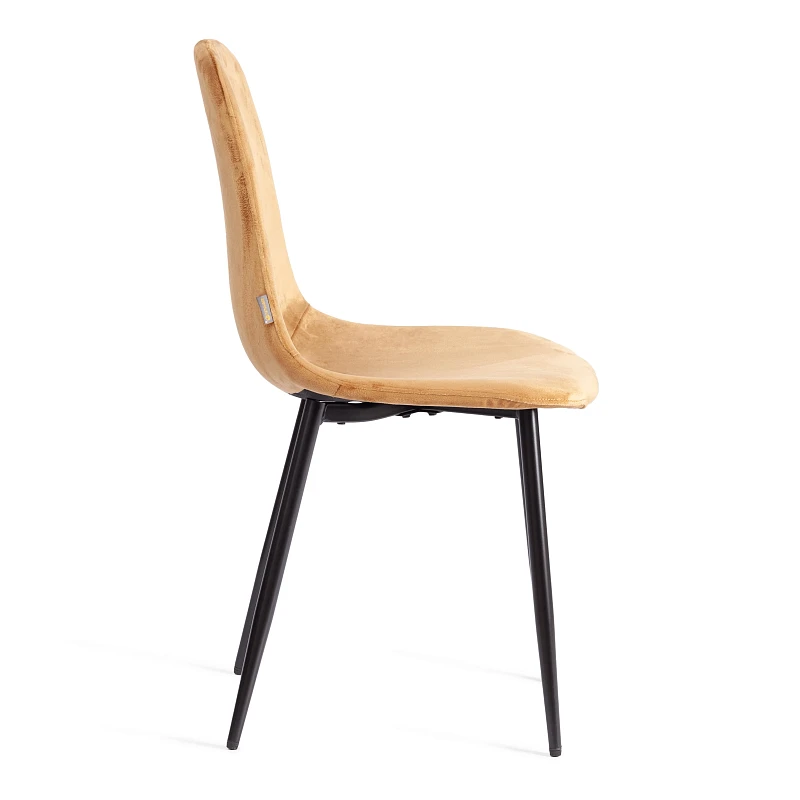 Стул BREEZE (mod. JSC-58), Велюр/металл, 44 х 53 х 86 см, brown (коричневый) HLR12 / черный | изображение 1