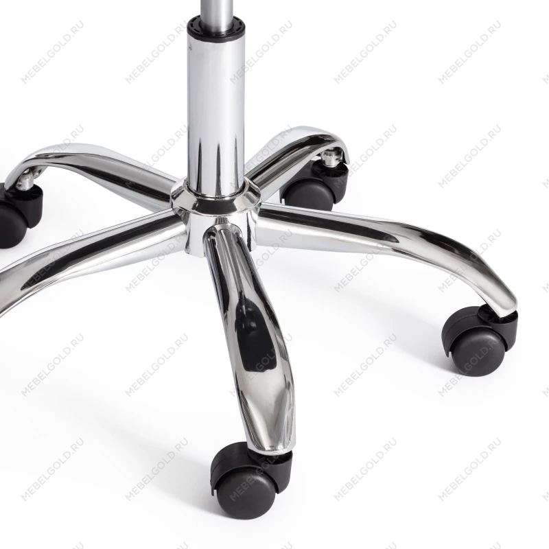 Офисное Компьютерное кресло TULIP (mod.106-1), металл/пластик/PU, 58 x 47 x 97см, White (белый) / Chrome (хром) | изображение 7