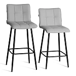 Полубарный стул Bari/Бари, экокожа, черный, 42х55х99 см | изображение 14