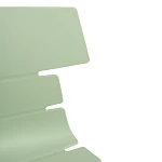 Стул HANSEN (mod. 622N)/1 шт. в упаковке, пластик/металл/эко кожа, 51х47х80 см, высота до сиденья 45 см, фисташковый/черный | изображение 4