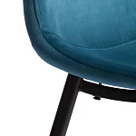 Стул BREEZE (mod. 4724), Велюр/металл, 44 х 53 х 87 см, Dark turquoise (темно-бирюзовый) HLR62 / черный | изображение 8