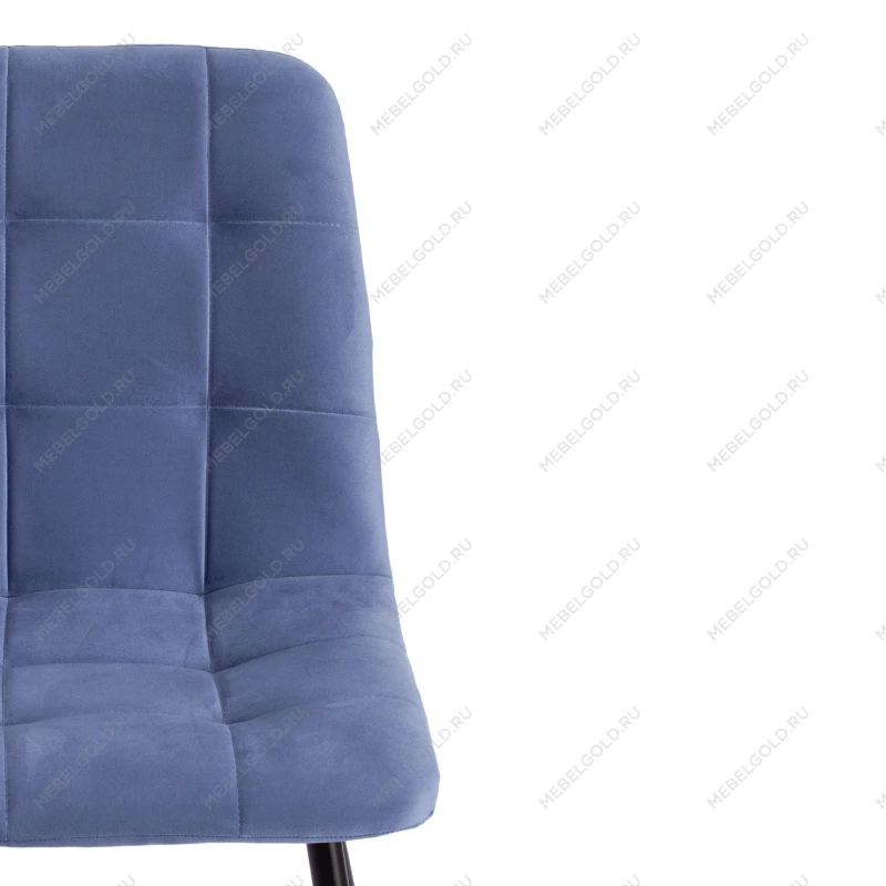 Стул CHILLY MAX, Велюр/металл, 45 х 54 х 90 см, серо-голубой/черный | изображение 5