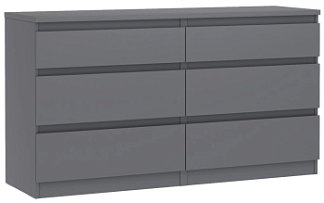 КАСТОР (KULLEN) комод ИКЕА / IKEA комод 6 ящиков серый