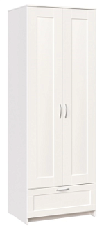 БРИМНЭС / СИРИУС Шкаф двудверный ИКЕА / IKEA белый с выдвижным ящиком