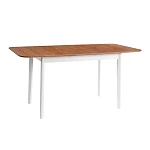 Стол Соната Люкс раздвижной/Sonata Lux extension table, массив сосны, антик/белый, 120-(150)х75х75 см | изображение 4