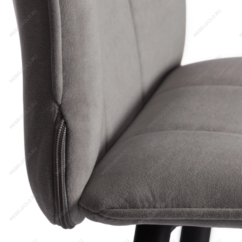 Полубарный стул Bari/Бари, велюр, серый, 29, 42х55х99 см | изображение 7