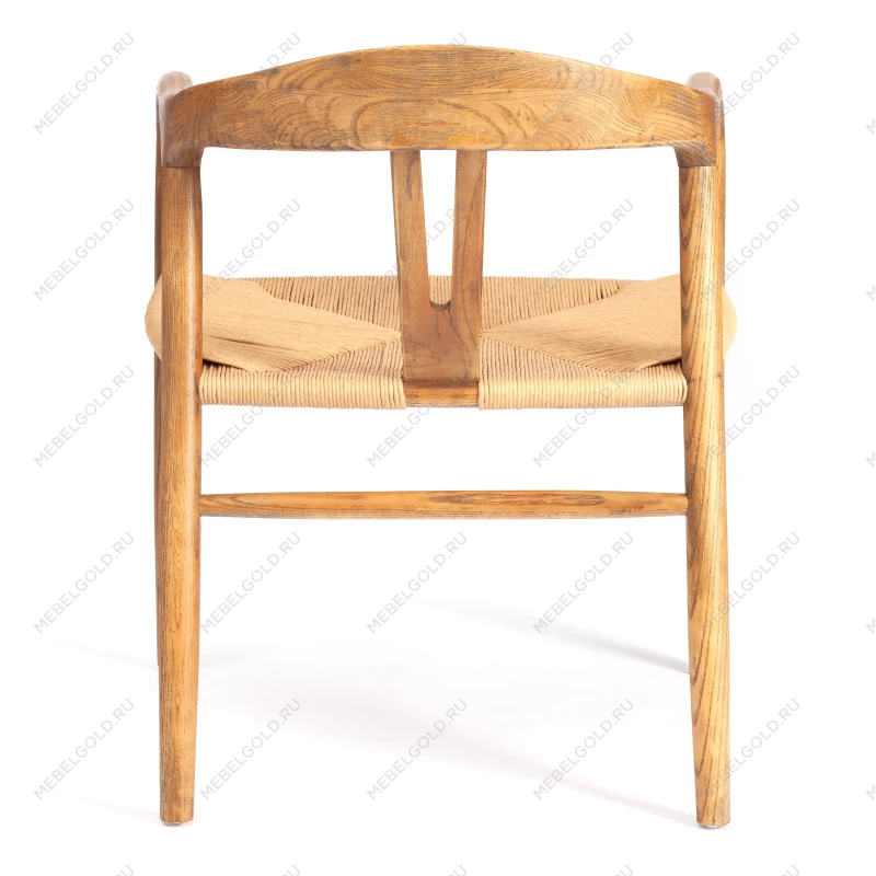 Стул VALI, дерево вяз/бечевка, Груша (№3), 50х46х77 см | изображение 3