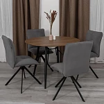 Стул обеденный Sweet, поворотный механизм 360, велюр, серый, 29 | изображение 8