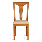 Стул - Гермес/Hermes, дерево гевея, 43х49х94см, Espresso, ткань бежевая (S178-4) | изображение 4