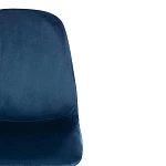 Стул BREEZE (mod. 4724), Велюр/металл, 44 х 53 х 87 см, Blue (синий) HLR63 / черный | изображение 5