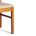 Стул - Гермес/Hermes, дерево гевея, 43х49х94см, Espresso, ткань бежевая (S178-4) | изображение 7