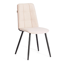 Стул обеденный Asti, TREND, велюр, бежевый/черный, 7, 50х55х93
