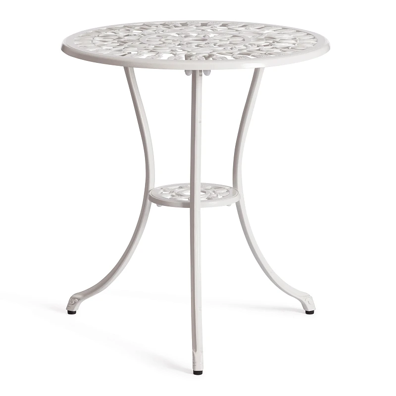 Комплект Secret De Maison Waltz of flowers (стол +2 стула), алюминиевый сплав, D60/H67, 52Х40Х89см, butter white | изображение 1