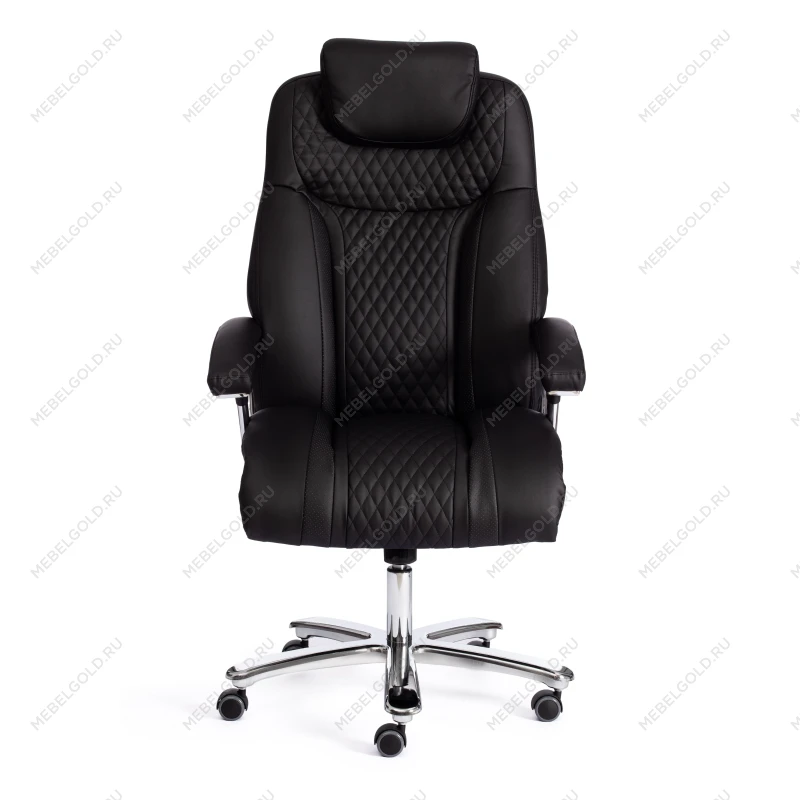 Кресло Trust (max), кож/зам, черный/черный стеганный/черный, 36-6/36-6/36-6/06 | изображение 4