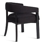 Стул SURTUR, дерево вяз/ткань лен, черный/черный лен, 54х53х74 см | изображение 2