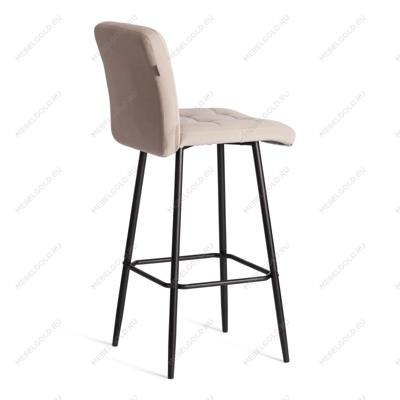 Барный стул Medeo/Медео, велюр, бежевый, 7, 45х56х113 см | изображение 3