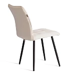 Стул обеденный Bari, LT, велюр, молочный/черный, 4, 41х55х89 см | изображение 2