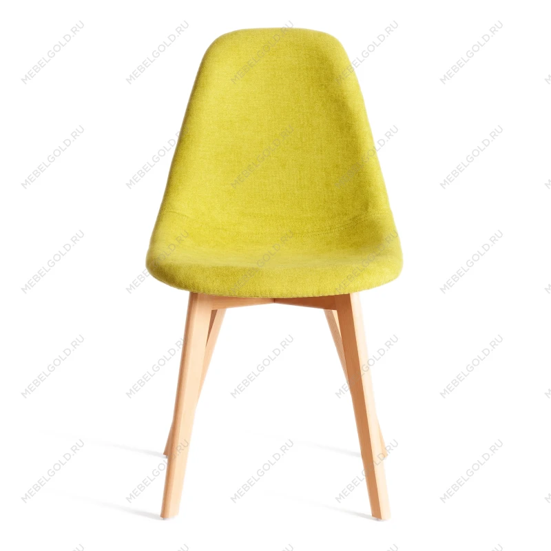 Стул CINDY SOFT (mod. C1021F1-1), фактурный велюр/дерево бук, 55 х 48 х 83 см, Светло-зеленый LY1701-8 / натуральный | изображение 4