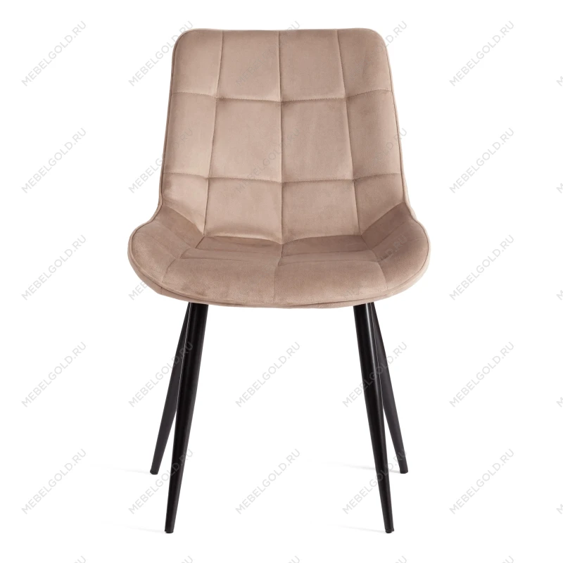 Стул ABRUZZO ( mod. 8060 ), металл/велюр, 54 х 62 х 83 см, бежевый (HLR 8)/черный | изображение 4