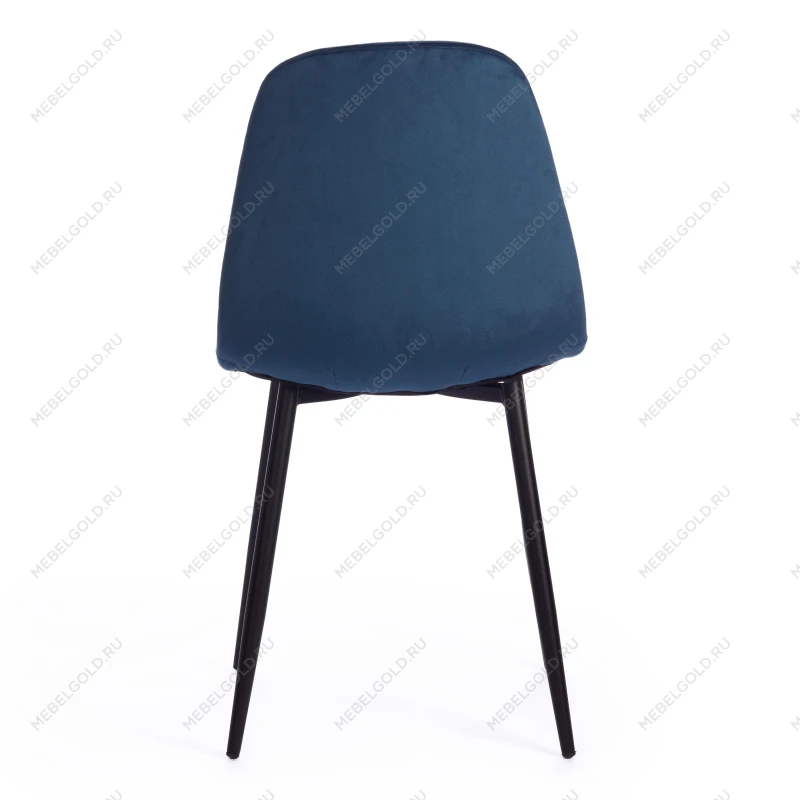 Стул BREEZE (mod. 4724), Велюр/металл, 44 х 53 х 87 см, Blue (синий) HLR63 / черный | изображение 3