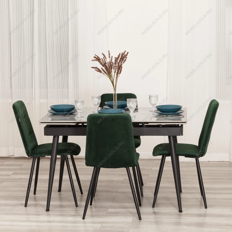 Стул обеденный Asti, TREND, велюр, Deep Forest (изумруд), 50х55х93 | изображение 10