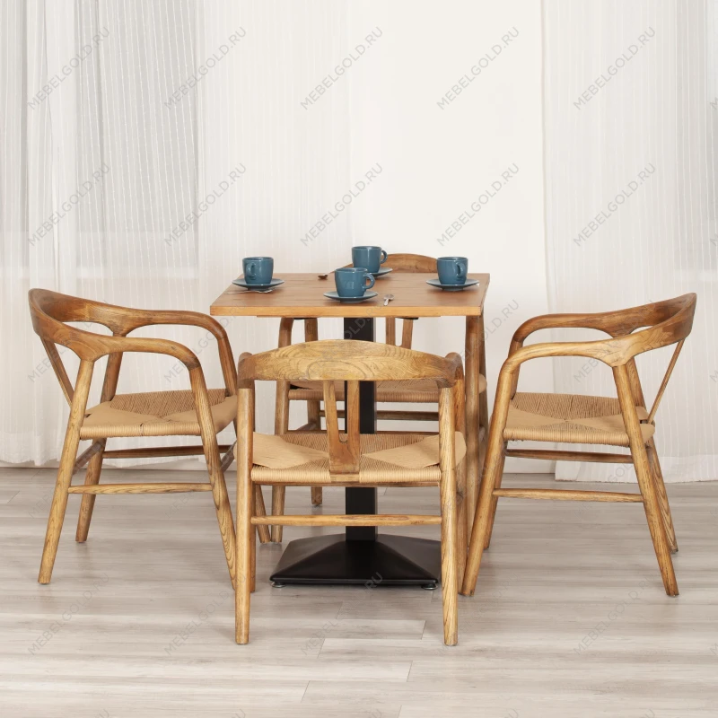 Стул VALI, дерево вяз/бечевка, Груша (№3), 50х46х77 см | изображение 9