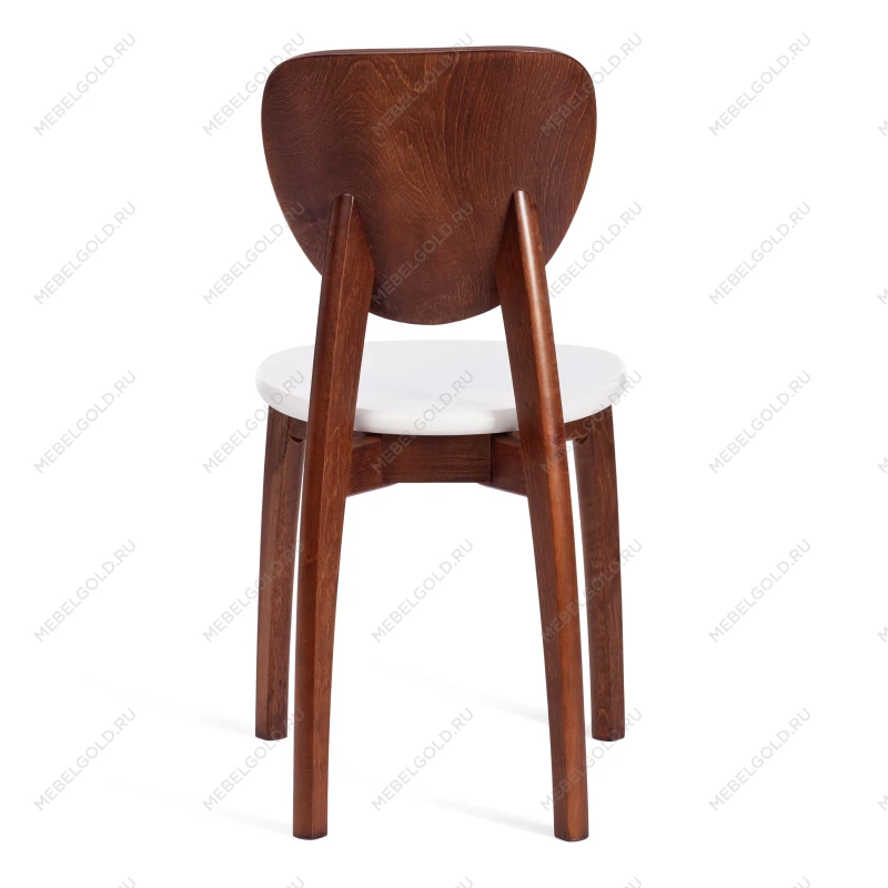 Стул DIAMANTE жесткое сидение, бук, 42 х 42 х 85 см, коричневый / белый | изображение 4