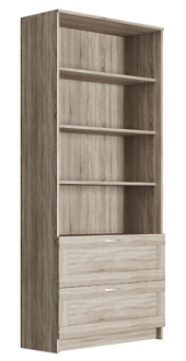 БРИМНЭС / СИРИУС Стеллаж ИКЕА / IKEA 2 ящика 78х190 сонома