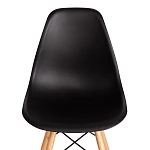Стул CINDY (EAMES) (mod. 1801), дерево бук/металл/сиденье пластик, 45x51x82 см, Black (черный) | изображение 5