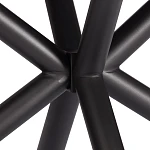 Стол обеденный Winston/Винстон, столешница керамика (матовая) /опоры металл, темно-серый/черный, (120+30+30)x80x75(+1) см | изображение 11