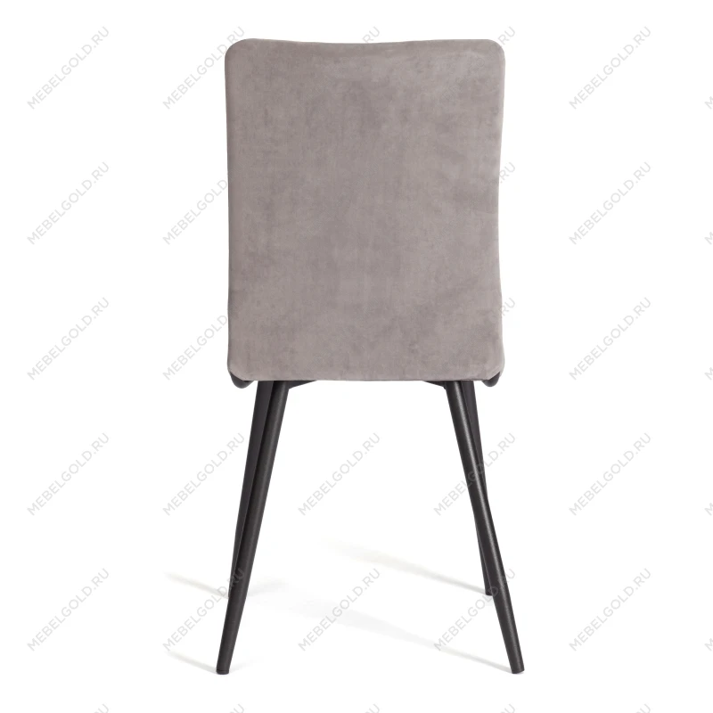 Стул обеденный La Rousse, NEW, велюр, серый/чёрный, 29, 45х55х93 см | изображение 3