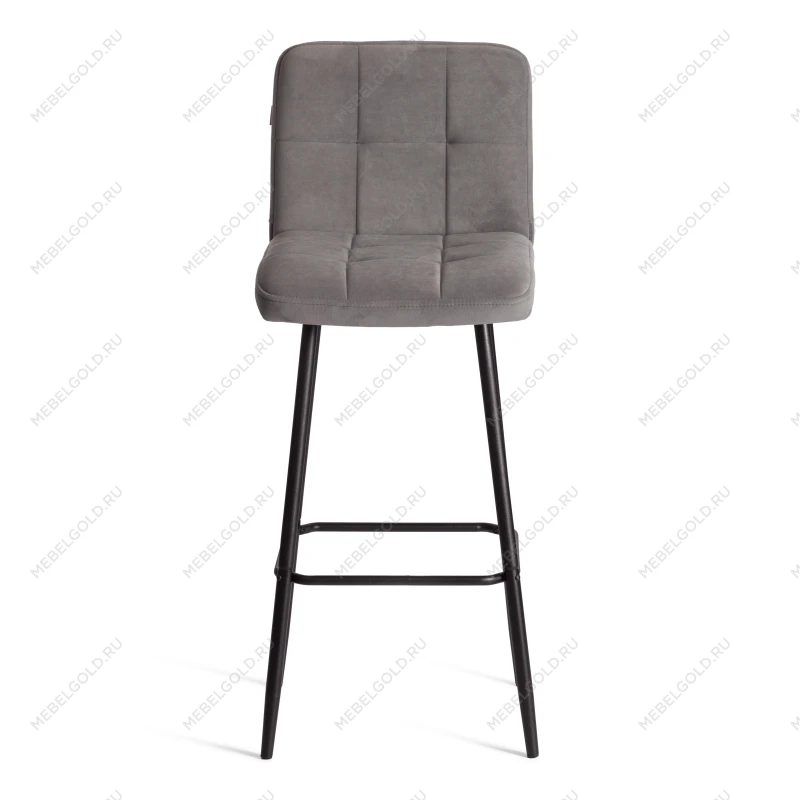 Барный стул Medeo/Медео, велюр, серый, 29, 45х56х113 см | изображение 4