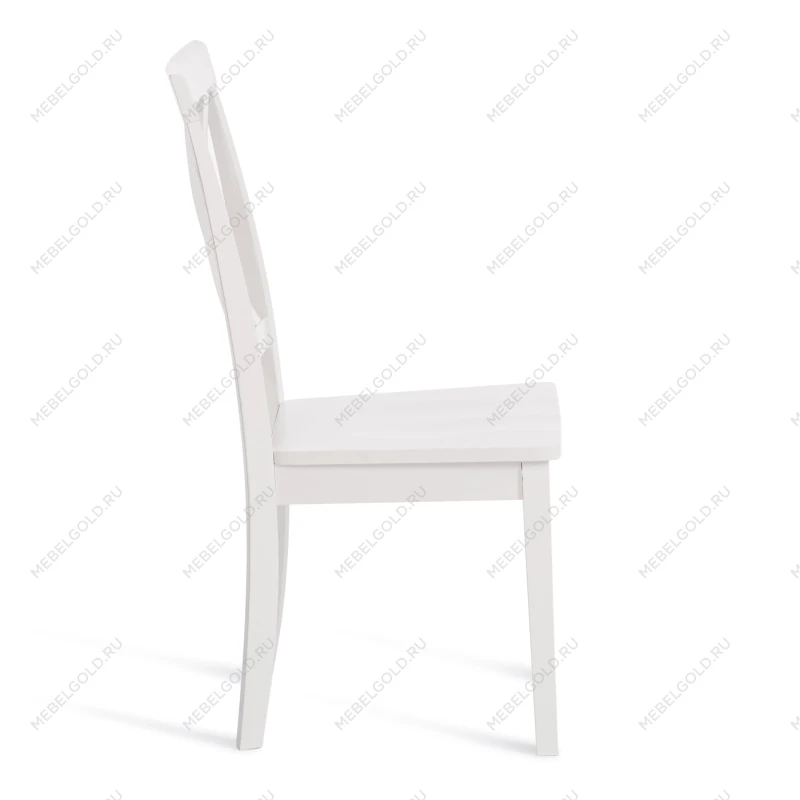 Стул GOLFI (Гольфи), дерево гевея/мдф, 44x54x95, pure white (402) | изображение 1