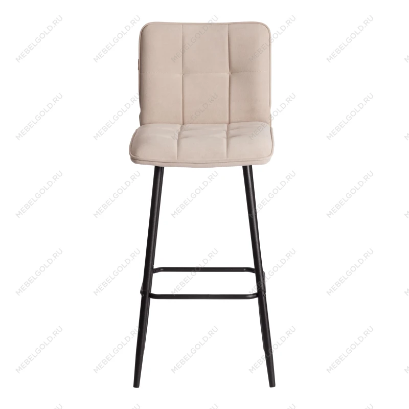 Барный стул Medeo/Медео, велюр, бежевый, 7, 45х56х113 см | изображение 4