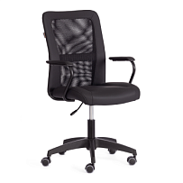 Кресло STAFF, кож/зам/ткань, черный, 36-6/W-11