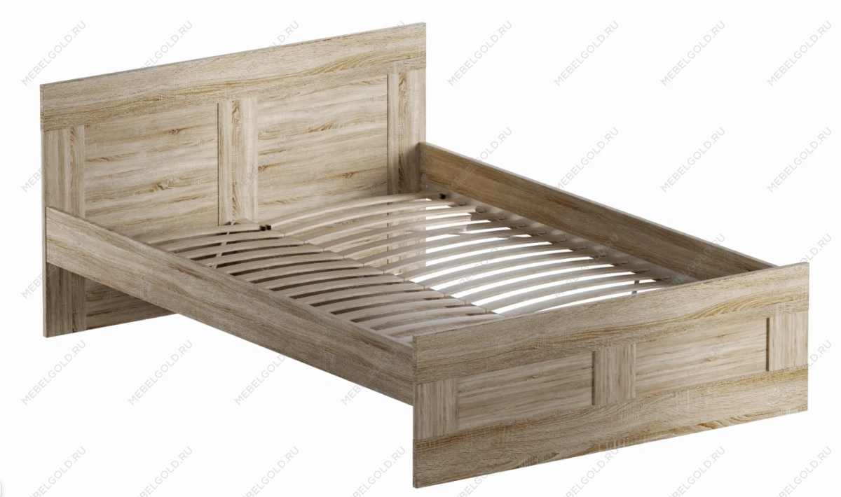 БРИМНЭС / СИРИУС кровать двойная ИКЕА / IKEA 140х200 сонома